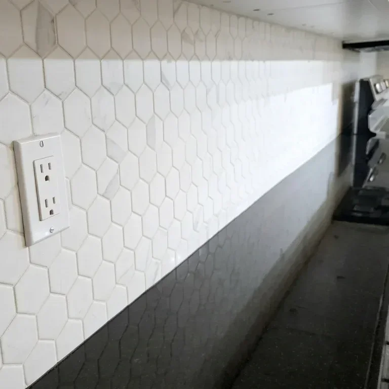 Backsplash installation