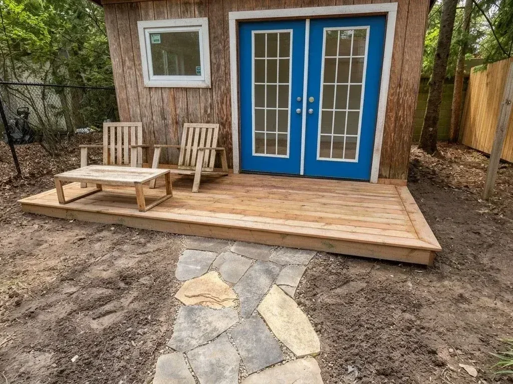 Small deck for shed — photo 6