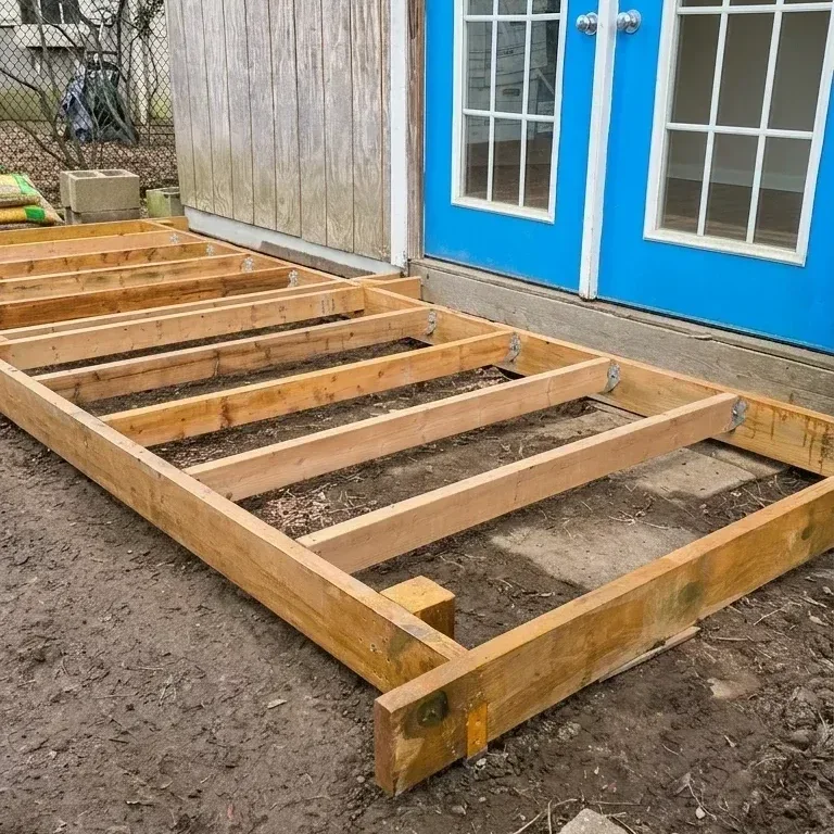 Small deck for shed — photo 5