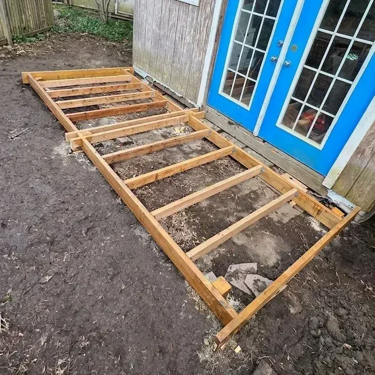 Small deck for shed — photo 3