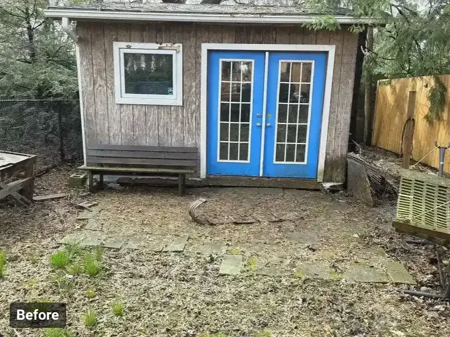 Small deck for shed — photo 2
