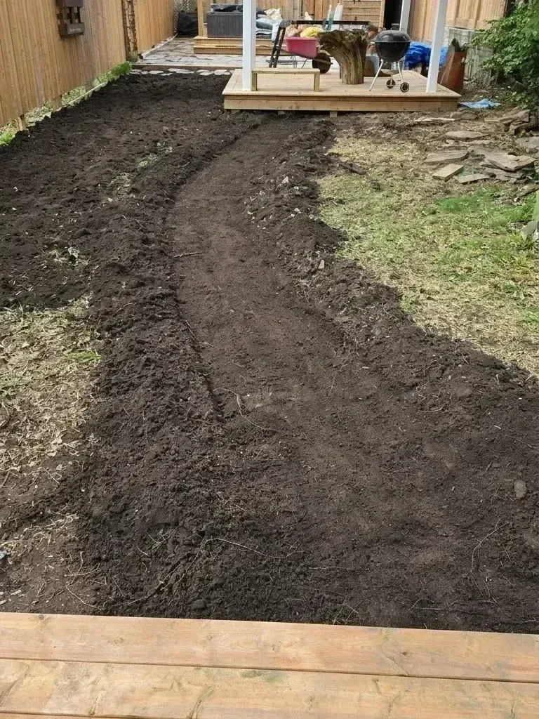 Flagstones patio renovation — photo 2