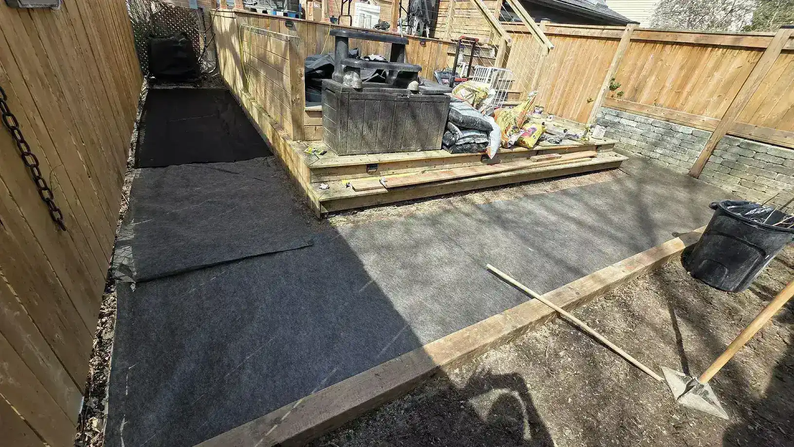 Flagstones patio renovation — photo 4