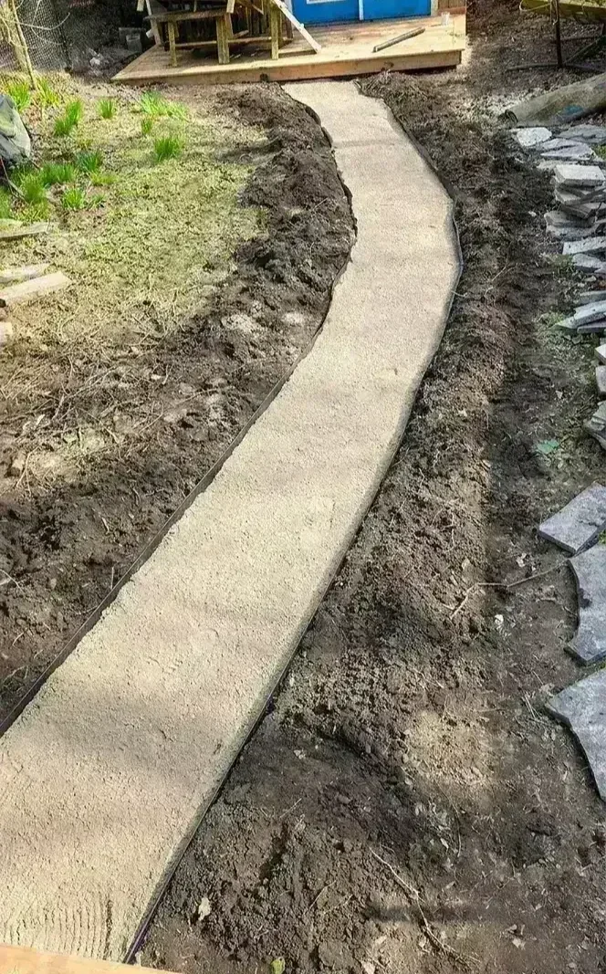 Flagstones patio renovation — photo 7