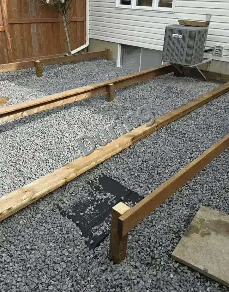 Floating deck with gravel around — photo 10
