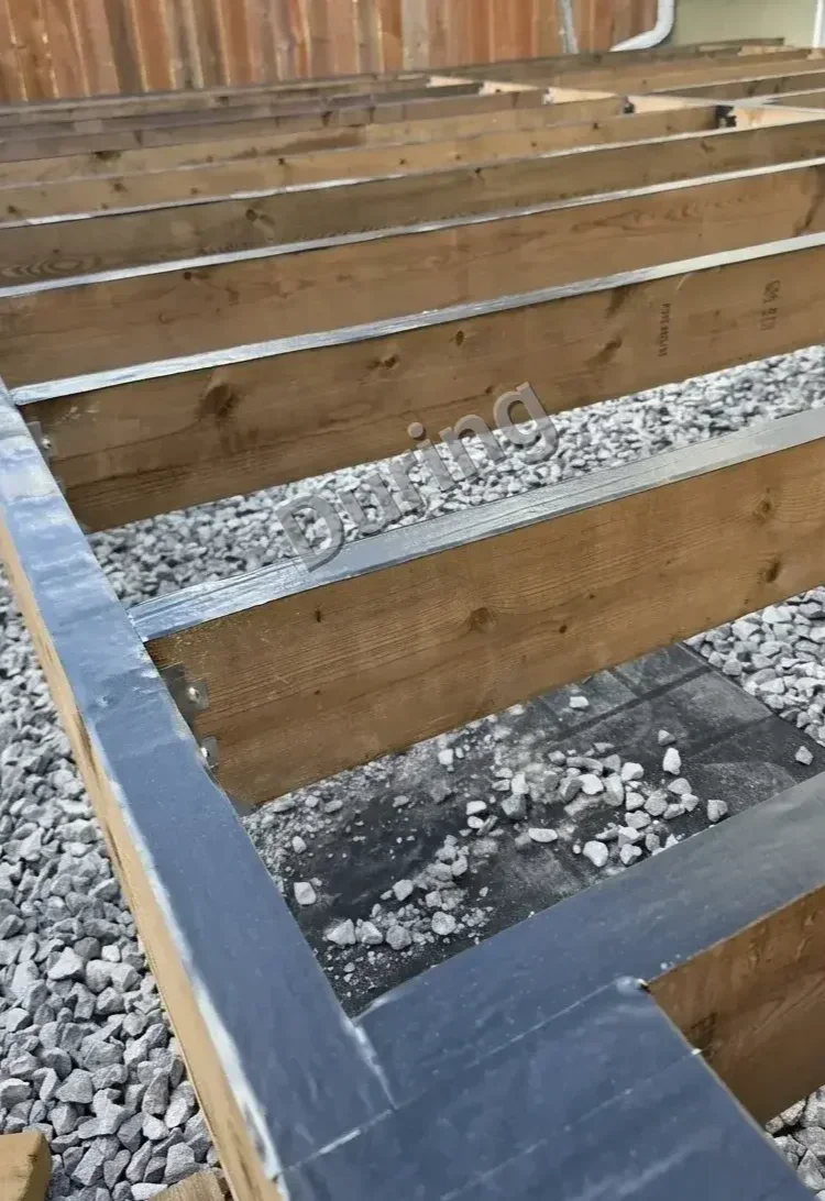 Floating deck with gravel around — photo 11