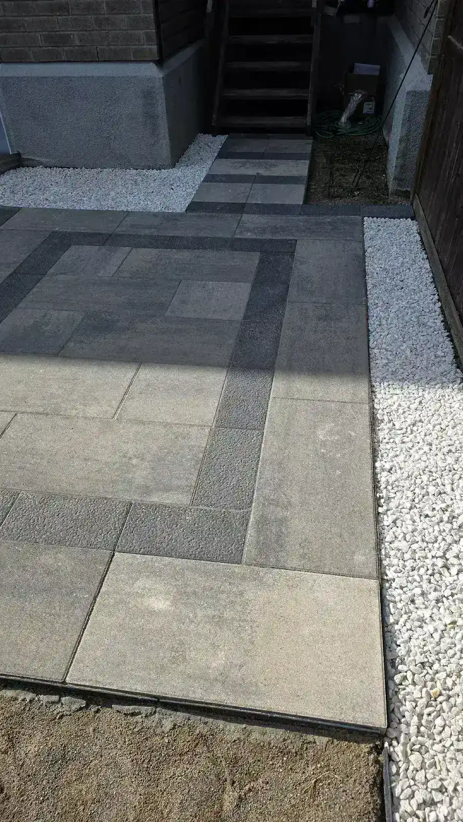 Side Walkway and Backyard Patio in Riverside South — photo 9