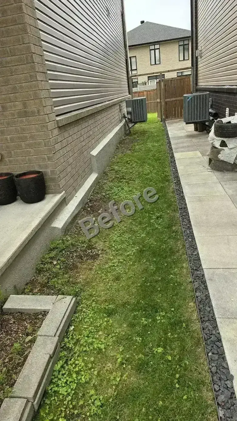 Side Walkway and Backyard Patio in Riverside South — photo 3