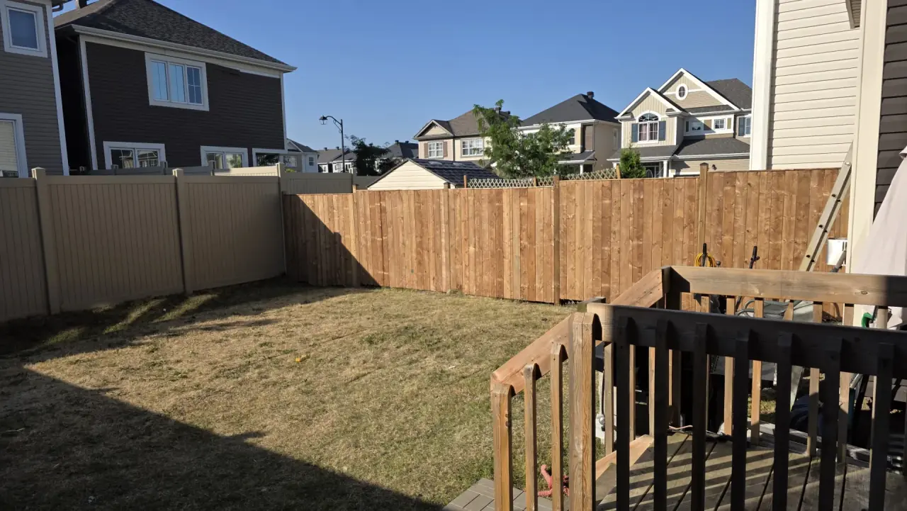Backyard fence and gate in Stittsville — photo 10