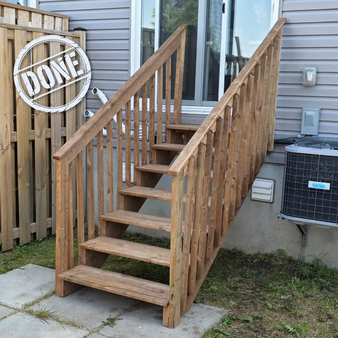 Outside Stairs — Rough Carpentry Contractors; Finish Carpentry Services Ontario; O.Reg. 332/12 compliant portfolio