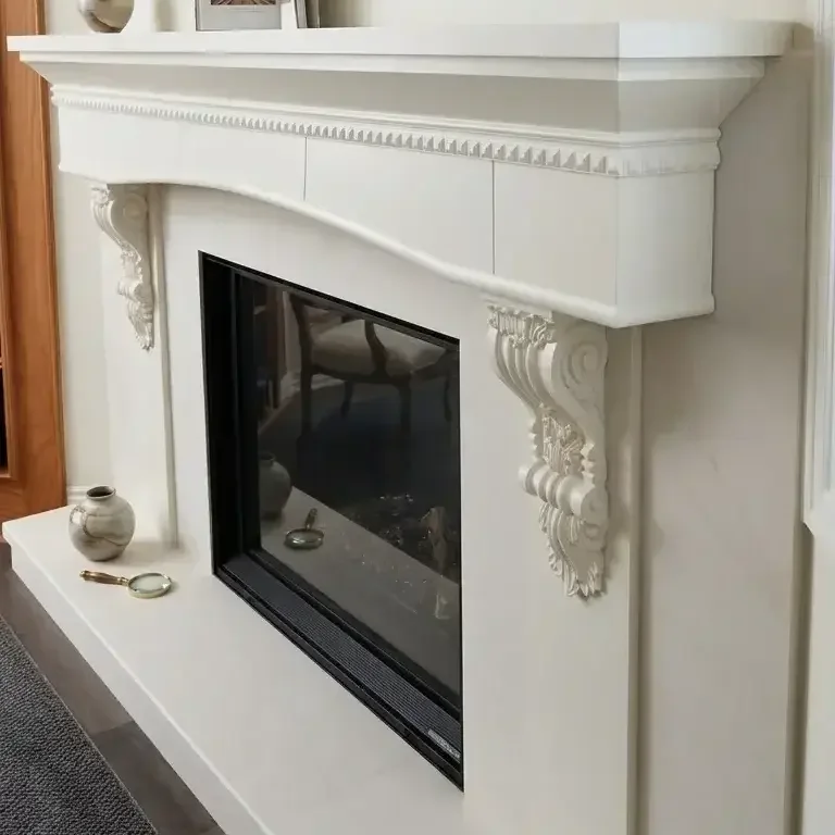 Custom Classic Fireplace Mantel — Rough Carpentry Contractors; Finish Carpentry Services Ontario; O.Reg. 332/12 compliant portfolio